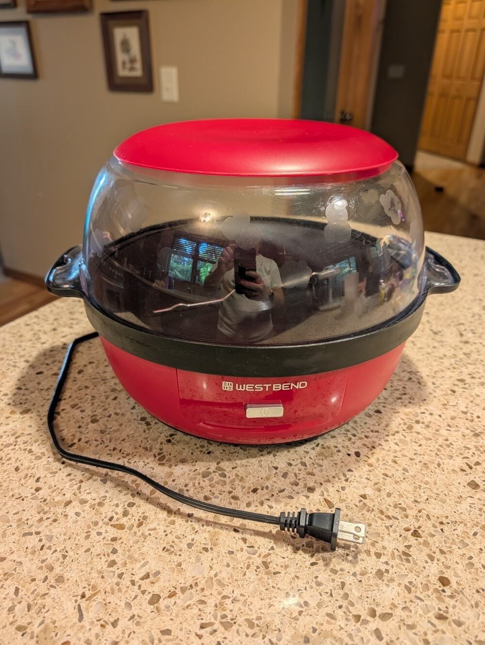 WEST BEND Stir Crazy Deluxe Popcorn Popper Electric Tested Working PCWBSCRD13